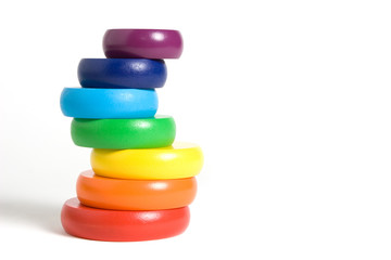 Stacking rainbow toy