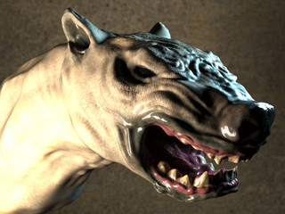 Werewolf head