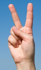 Victory sign