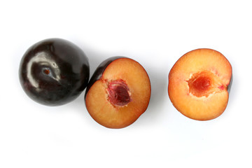 Pflaumen-Duo geschnitten Nr.2