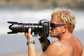 photographe en action