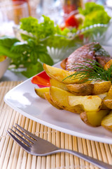 Rissole with potatoes