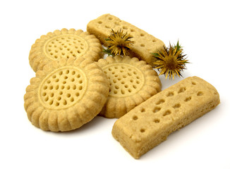 Galleta inglesa con flores silvestres