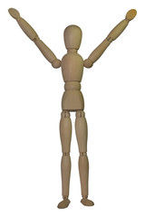 serie manichino 09 - uomo che chiede aiuto