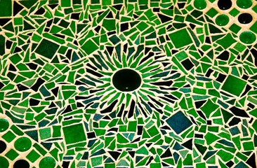 Fond mosaique vert