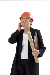 Portrait of woman working