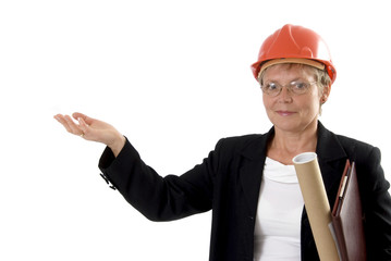 Portrait of woman working