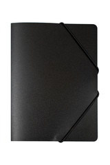 Black folder isolated