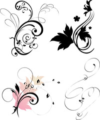 Floral design elements