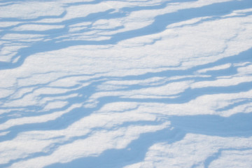 Blue Snow Ripples