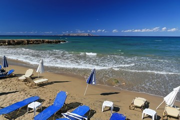 Empty beach and sea shore