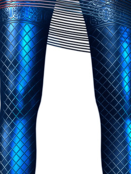 Blue cyborg