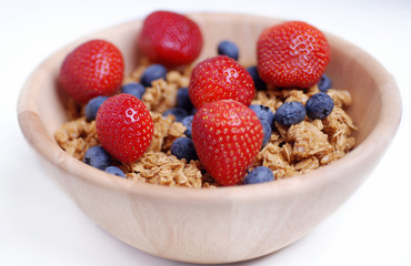Strawberrys, Blueberries and Granola