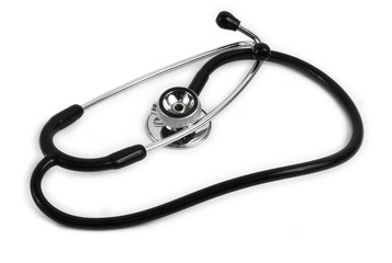 stethoscope on white