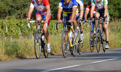 peloton de coureurs