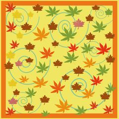 autumn leaves frame