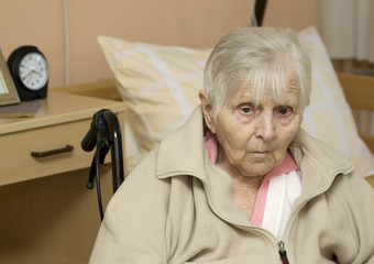 Portrait of the old woman.
