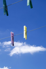 Obraz premium le ciel et le fil a linge