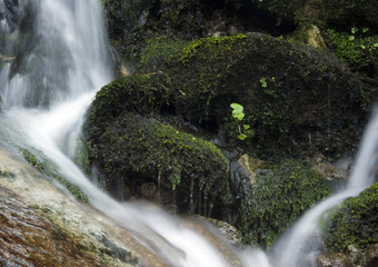 Mountain waterfall