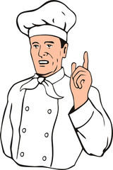 Chef pointing a finger