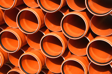 Pipes warehouse abstract