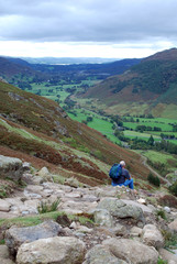 Enjoying the view in the Lake District
