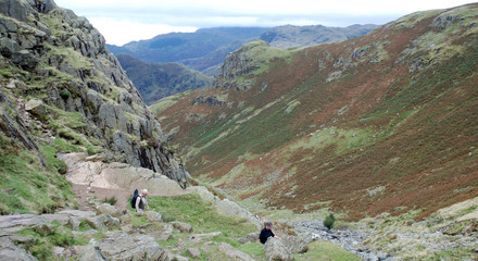 Hillwalkers in the Lake District