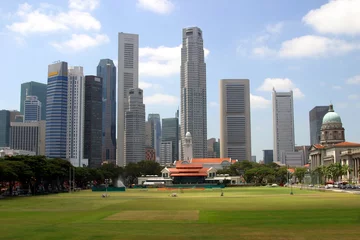 Foto op Plexiglas Singapore skyline, downtown in day time © roza