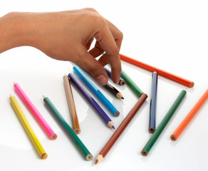 colored pencils