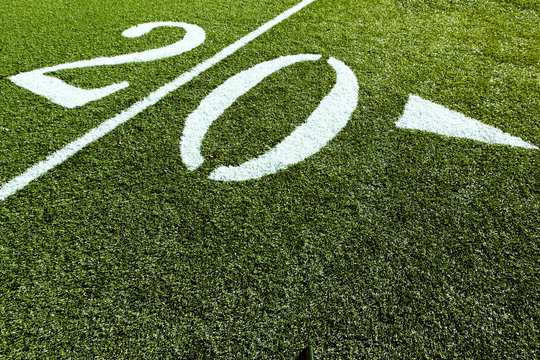 Football Field 20 Yard Line