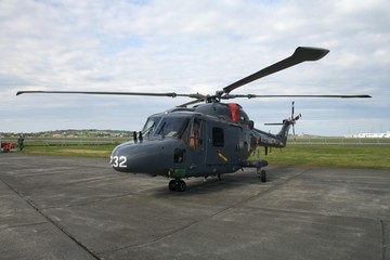 Fototapeta na wymiar Coastguard helicopter
