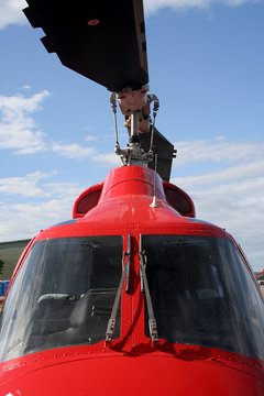 Front of a helicopter