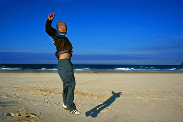 Jump glad man