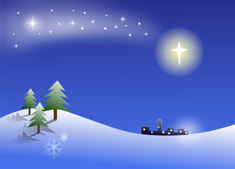 Fototapeta premium Christmas night
