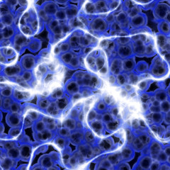 Blue electromagnetic waves