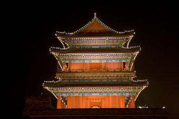 Tianamen at night