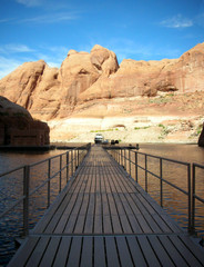 Obraz premium pier and boat parking area 