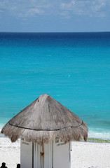 Beach Hut on the Mayan Riviera