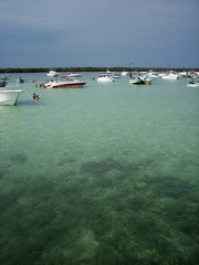 Boats Gathered at Island on Holiday
