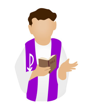 recommend clip art: Priest Icon