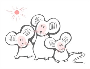 Three mousies