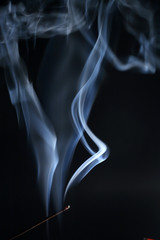 Aroma smoke on a dark background