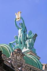 France, paris: Statue of Opera Garnier