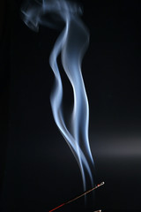 Aroma smoke on a dark background