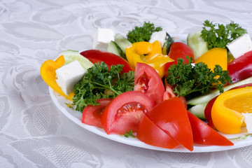 plate vegetables