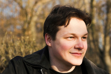 Brunet boy,smiling portrait