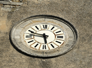 Fototapeta na wymiar old church clock