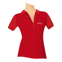 red polo t- shirt