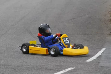 Crédence de cuisine en verre imprimé Sport automobile Junior Go Karting