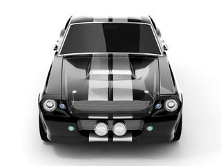 Black Classical Sports Car